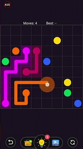 Color Lines Connect – Relaxing Puzzle Game Gameplay day 3 daily challenge level 3 #easypuzzles