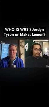 WHO IS THE TRUE WR2!? Jordyn Tyson or Makai Lemon?