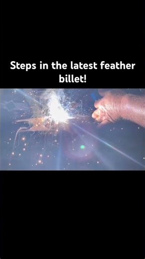 Feather Damascus! #damascus #bladesmithing #powerhammer #handmade