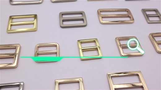 Quality Gold Plated 15mm Triglide Buckle Adjustable Metal Slide for Leather Bag Straps or Pet Collars Brass & Alloy Clip