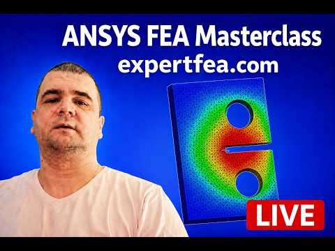Finally: Fatigue Fracture Mechanics with SMART Crack Propagation in ANSYS WB - LIVE Stream 27