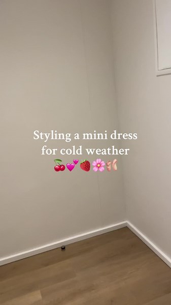 How to Style a Mini Dress for Cold Weather