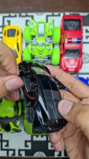 ASMR Unboxing Bugatti Black Color - Satisfying Colorful Toys Unboxing #shorts