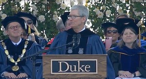 Tim Cook Challenges Graduates to 'Think Different' in Duke University Commencement Address