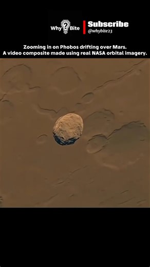 Phobos Real NASA Footage: Moon Is Drifting Over Mars #Phobos #Mars #NASA #Space