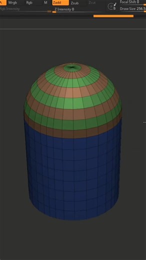 Close → Convex Hole → Circle to quickly create a clean, circular shape on the mesh.#zbrush
