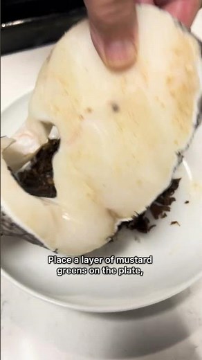 not your typical chinese steamed fish, MUSTARD GREENS STEAMED FISH