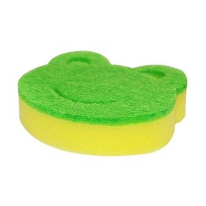 [Hot Item] Two Layers Kitchen Sponge Scourer Animal Shape Kitchen Cleaning Dish Washing Sponge