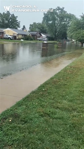 Yikes! Torrential rain swept through the Chicago area today, turning yards into pools and prompting flood warnings across the region. Some neighborhoods saw up to 5" inches of rainfall! | WeatherNation