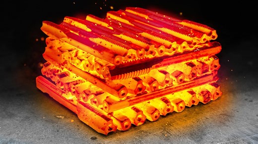 From steel rods to a hand-forged Damascus knife