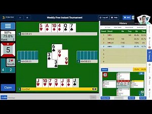 BBO Weekly Free. Consistency? Judgement? What a game! Big week 77% on Inside the Head of OconDad