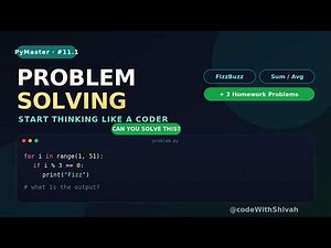 Python Problem Solving 🧠 5 Must-Solve Questions for Beginners | PyMaster India #11.1