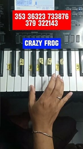 Crazy Frog Piano Tutorial #piano #shorts