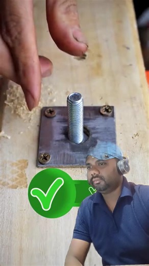 How to Install a Bolt in Wood Properly 🔩 | Strong & Secure #shorts #woodworking #wood