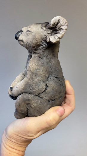 Koala sculpture. I Raku fired this one-off sculpture. I’m please to say the recipient and family (who commissioned it) are delighted with the special birthday present. 😊🐨 #koala #koalalove #cuteanimal #realisticart #sculpture #ceramicsculpture #animalsculpture #animallovers #wildlifelovers #nickmackman | Nick Mackman Animal Sculpture