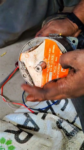 Electrician ✅ (Let's Open A Single phase Synchronous Motor) #synchronousmotor @gopinathsadhu26