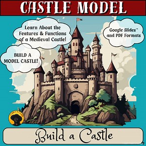 Medieval Castle Model Project | Build and Label Middle Ages Activity