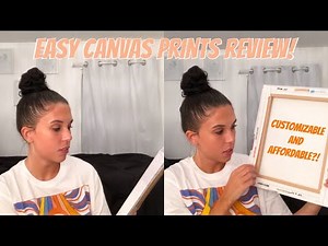 EASY CANVAS PRINTS REVIEW! affordable & customizable! 🖼💸