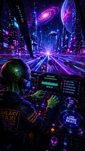 Galaxy Taxi Hyperdrive 🚕⚡ | Alien Bass Corridor Short