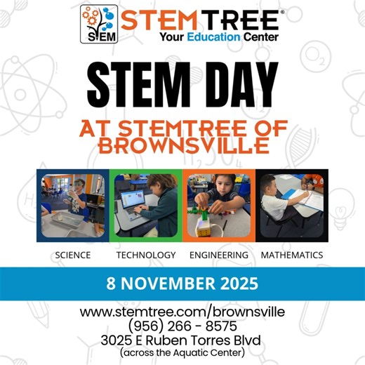  It’s International STEM Day!  At Stemtree of Brownsville, we make science, technology, engineering, and math come alive! Because learning should be as fun as it is smart. 朗 #InternationalSTEMDay #STEMpower #StemtreeBrownsville #STEMforKids #CuriosityUnleashed #BrownsvilleTX #RGVKids #RGVParents #BrownsvilleMoms #STEMEducation #SupportLocal #RGVEducation #FutureScientists #learningisfun | Stemtree of Brownsville | Facebook