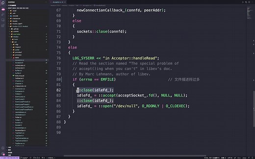 muduo源码剖析(12)-Acceptor类2