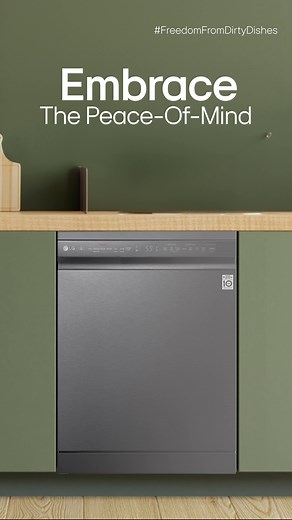 Discover serenity in every rotation with our Inverter Direct Drive Motor. Embrace The Peace of Mind, where the hush of silence harmonizes seamlessly with the gentle hum of sparkling dishes. Know more at https://bit.ly/3HiFllK #LGDishWasher #DishWasher #SmartHome #Office #LG #LGIndia #LifesGood | LG Global