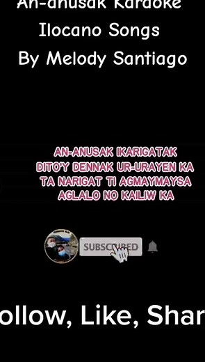 An-anusak Karaoke Ilocano Songs By Melody Santiago #KaraokeLyrics #karaokesong #KaraokeSongs #karaoke #karaokewithlyrics #ilokano #ilocano #ilocanosong #IlocanoSongs #SingAlongKaraoke