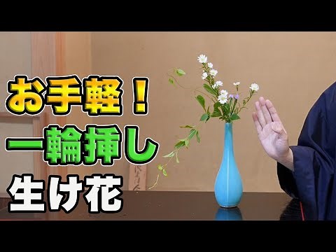 [For beginners] Tips for arranging flowers in a vase designed specifically for single flowers!