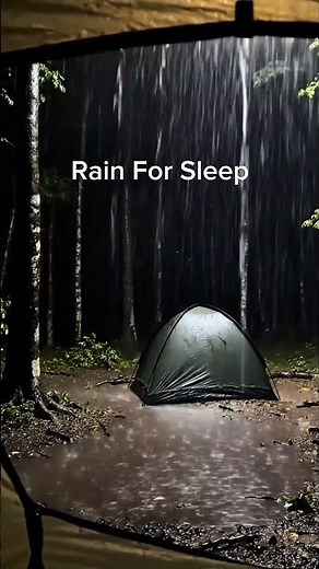Heavy Rain Sound on Window 🌧️ | Peaceful sleep Night