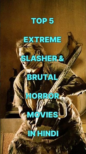 Top 5 Extreme Slasher & Brutal Horror Movies in Hindi 🔪🔥 #Shorts