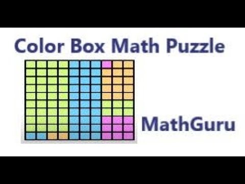 Color Box Math Puzzle