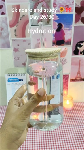 skincare and study 🌻🎀 Day 26/30 #aesthetic