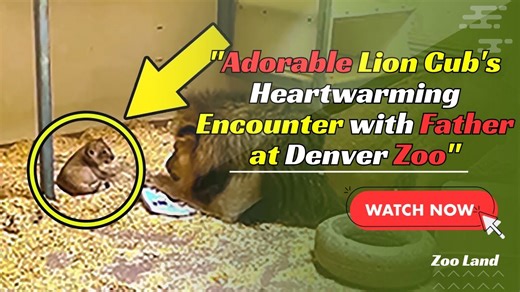Lion Father Meets His Newborn Cub in an Unforgettable Moment