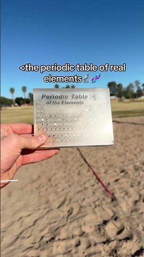 Real Periodic Table Of Elements #periodictable #science