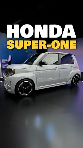 PowerDrift on Instagram: "Honda has just taken wraps off the Super-ONE Prototype ⚡ Unveiled at the Japan Mobility Show 2025, the Super-ONE blends Honda’s signature “fun to drive” DNA with a sensory-rich EV experience. Powered by a lightweight platform and boasting a wide, athletic stance with swollen fenders, this prototype features a Boost Mode that cranks up power, simulates a 7-speed gearbox, and even adds a virtual exhaust sound to make it feel like a petrol-powered sports car. Expected to g