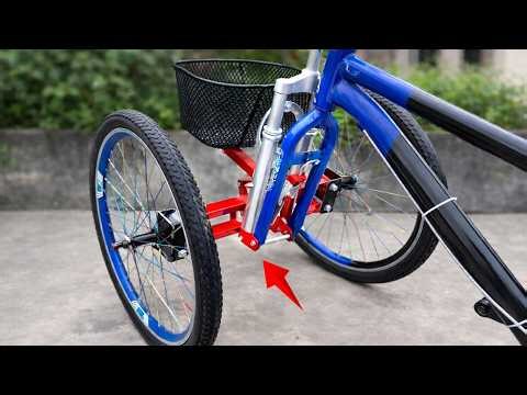 Don’t Throw Away Your Old Bicycle! Turn It Into This Amazing Tricycle
