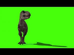 JURASSIC PARK T Rex roars and bites animation Royalty Free Green Screen Footage CG Dinosaur 3DS MAX