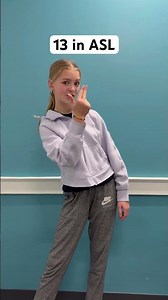 How to say 13 in ASL