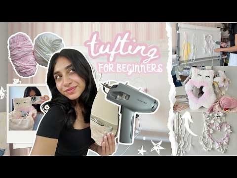 TUFTING for the first time (from beginner to creating my *dream* project in 8 minutes!)