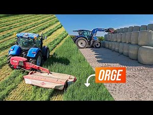 ON FAUCHE DE L'ORGE… Enrubannage 2026 !