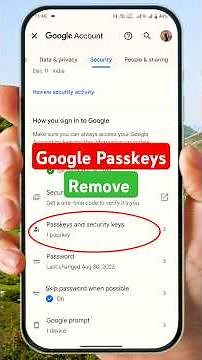 Gmail passkey remove | Gmail se passkey kaise hataye | Remove Passkey from google #googlepasskey