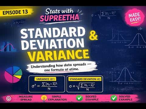 Standard Deviation & Variance Made Easy 📊 | Stats with Supreetha Ep 13