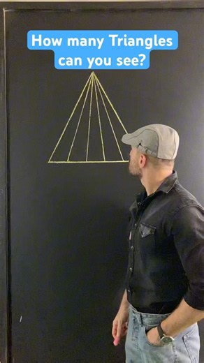 Counting Triangles Trick #math #mathpuzzle #mathtricks