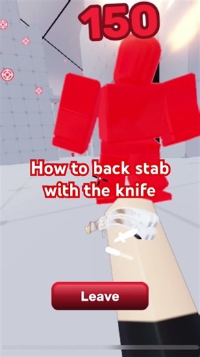 How to back stab with knife