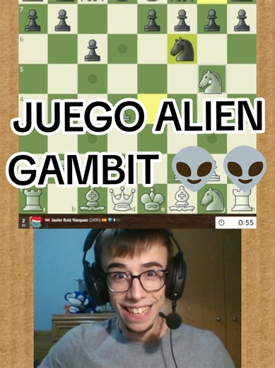 JUEGO ALIEN GAMBIT!! 👽🔥 #chesstok #fyp #viral #ajedrez