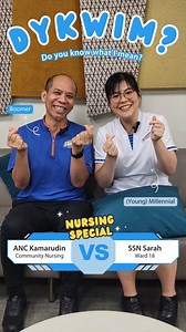 Are they slaying the slang? Join CGH Assistant Nurse Clinician Kamarudin Bin Mohamed and Senior Staff Nurse Sarah Sim as they level up their lingo and challenge each other on common acronyms in nursing and everyday conversations at home! #CGHcares #CaringGeneralHospital #ChangiGeneralHospital #YourTrustedCarePartner #NursingLingo #NursesofCGH #Singapore | Changi General Hospital (CGH)