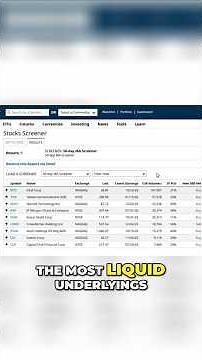 Start With This Simple Stock Screener to Find Better Option Trade Ideas