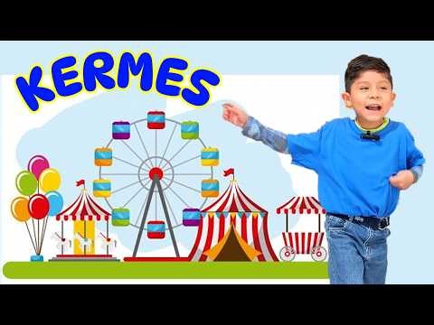 JUEGOS divertidos en la KERMES de mi escuela.