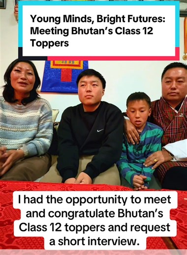 I got a chance to meet, congratulate, and ask for a short interview with the Class 12 toppers of Bhutan. #bhutantopper #norbujigme | Jigme Norbu