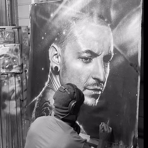 81K reactions · 7.1K shares | Watch Artist Christian Chapman create his very special tribute painting of Chester Bennington. ✨✨ Enquire now and we can create an original painting of Chester or any Musician especially for you ✨✨ | Christian Chapman Art | Facebook